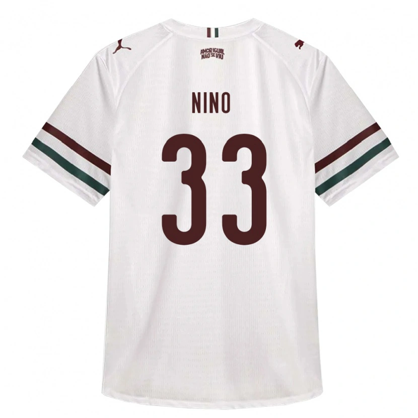 Danxen Mænd Nino #33 Hvid Grøn Vinrød Udebane Spillertrøjer 2026/27 Trøje T-Shirt