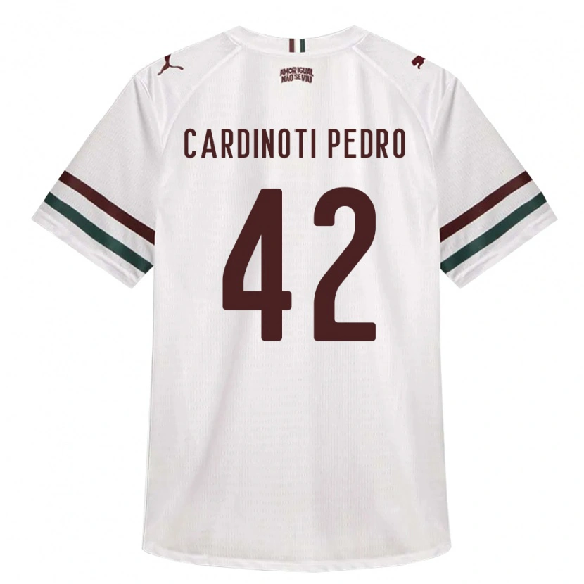 Danxen Mænd Jhonny Cardinoti Pedro #42 Hvid Grøn Vinrød Udebane Spillertrøjer 2026/27 Trøje T-Shirt