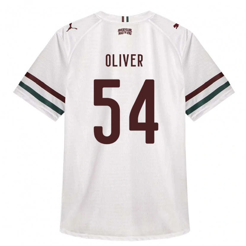 Danxen Mænd Oliver Martins #54 Hvid Grøn Vinrød Udebane Spillertrøjer 2026/27 Trøje T-Shirt