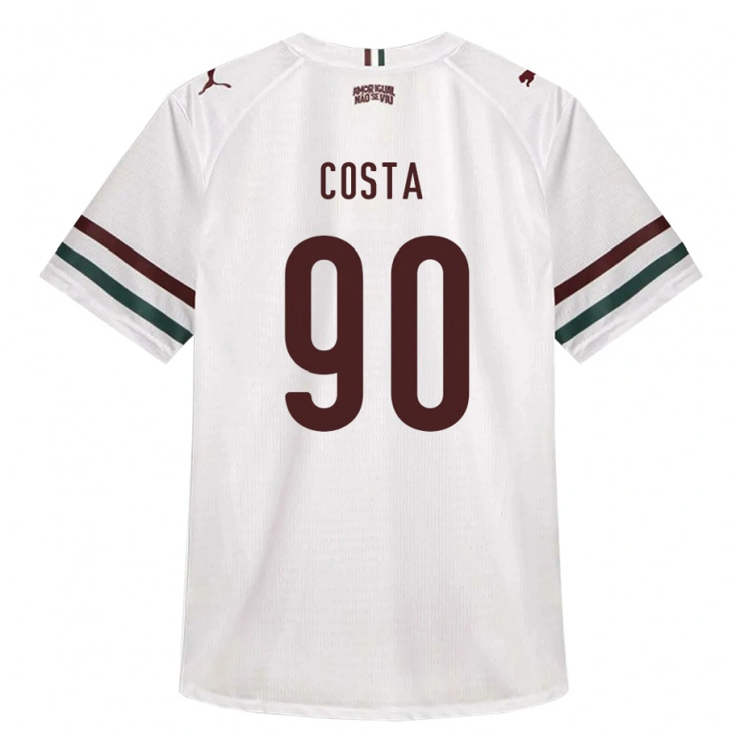 Danxen Mænd Douglas Costa #90 Hvid Grøn Vinrød Udebane Spillertrøjer 2026/27 Trøje T-Shirt