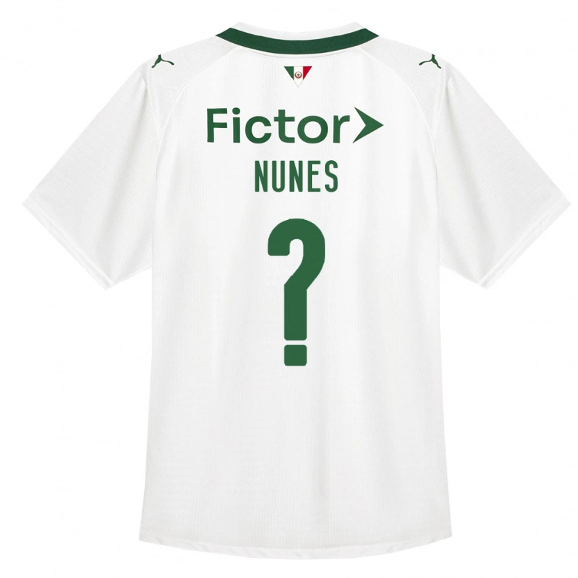 Danxen Mænd Kauã Nunes #0 Grøn Hvid Udebane Spillertrøjer 2026/27 Trøje T-Shirt