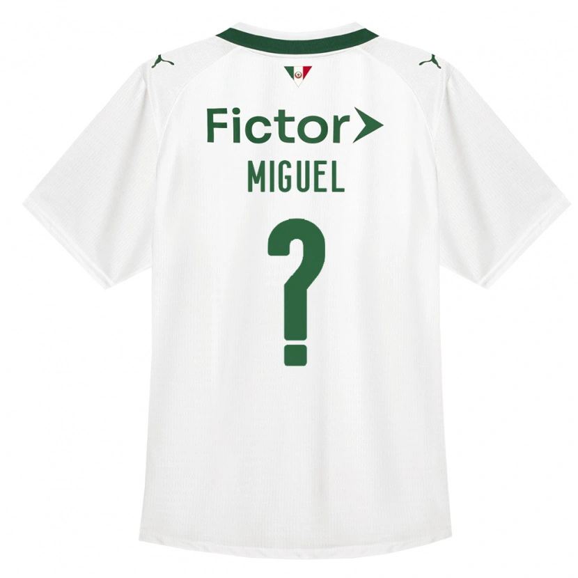 Danxen Mænd Carlos Miguel #0 Grøn Hvid Udebane Spillertrøjer 2026/27 Trøje T-Shirt