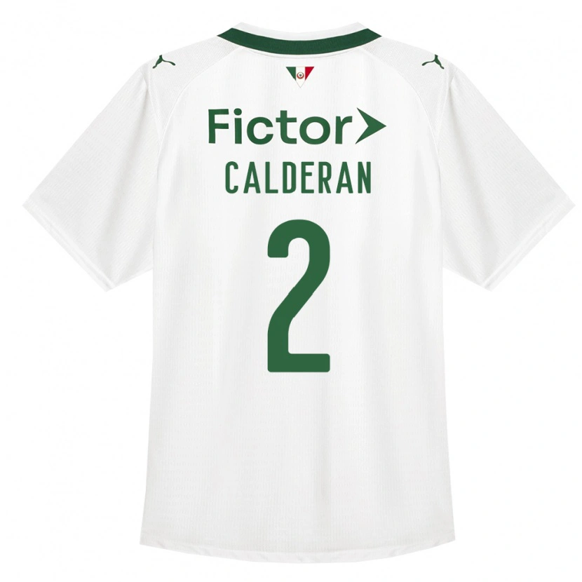 Danxen Mænd Bruna Calderan #2 Grøn Hvid Udebane Spillertrøjer 2026/27 Trøje T-Shirt