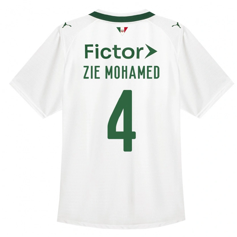 Danxen Mænd Kone Zie Mohamed #4 Grøn Hvid Udebane Spillertrøjer 2026/27 Trøje T-Shirt
