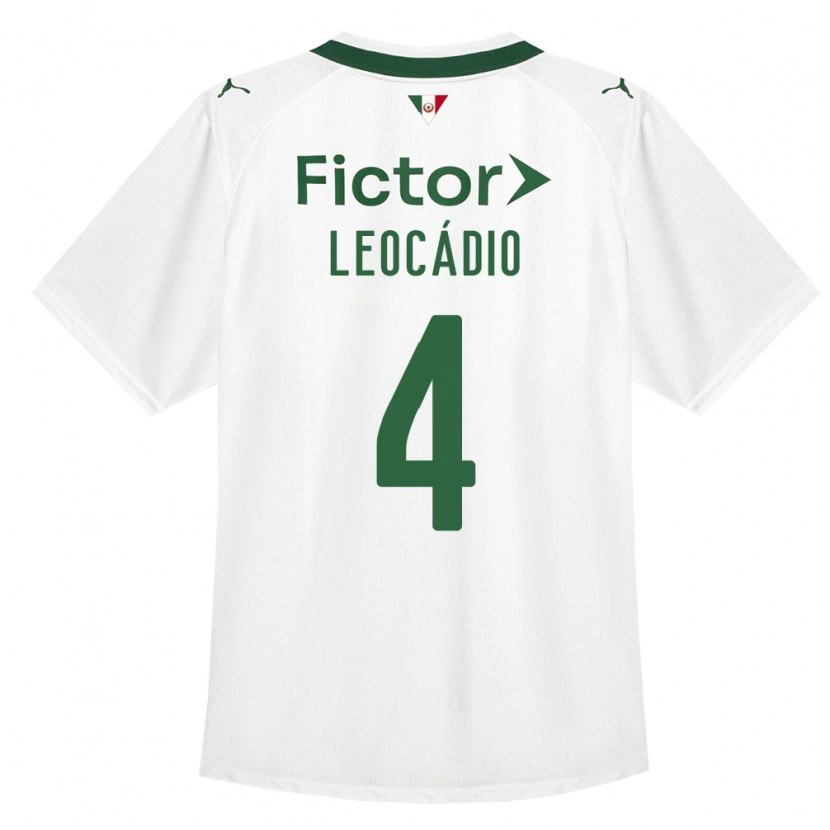 Danxen Mænd Isaac Leocádio #4 Grøn Hvid Udebane Spillertrøjer 2026/27 Trøje T-Shirt