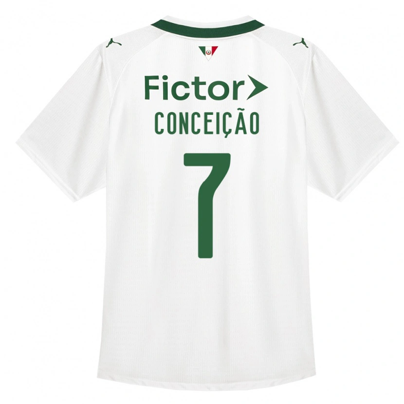 Danxen Mænd Eduardo Conceição #7 Grøn Hvid Udebane Spillertrøjer 2026/27 Trøje T-Shirt
