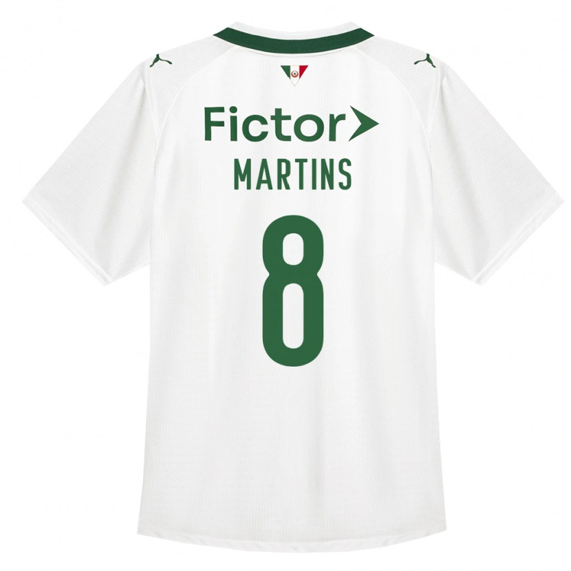 Danxen Mænd Diany Martins #8 Grøn Hvid Udebane Spillertrøjer 2026/27 Trøje T-Shirt