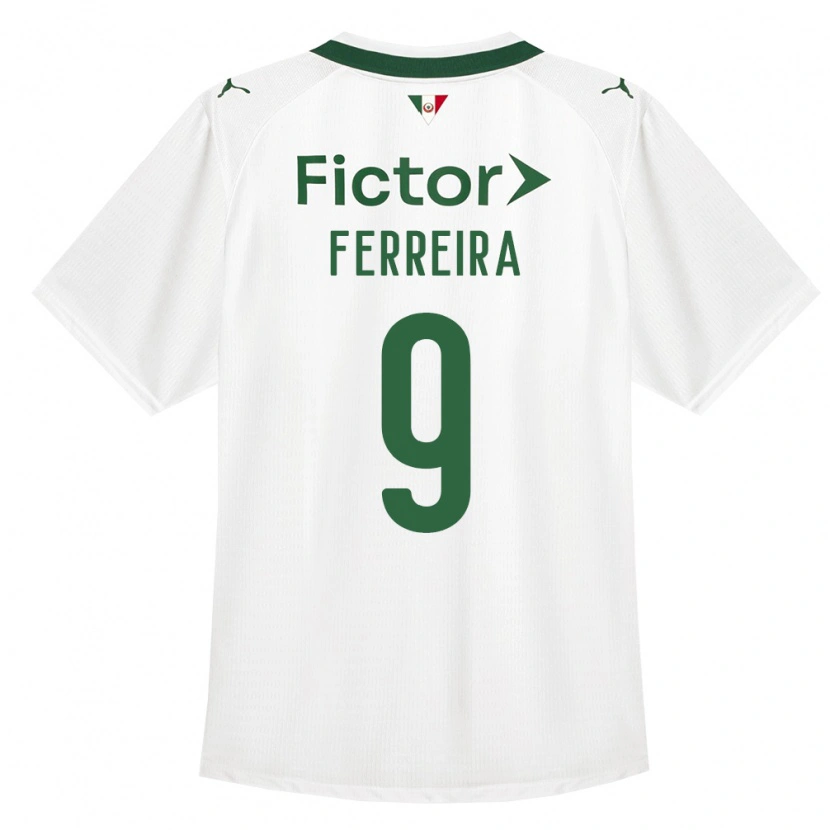 Danxen Mænd Juan Gabriel #9 Grøn Hvid Udebane Spillertrøjer 2026/27 Trøje T-Shirt