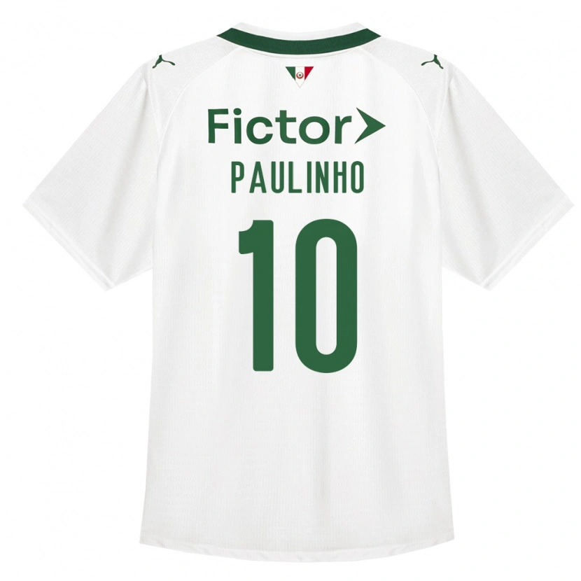 Danxen Mænd Paulinho #10 Grøn Hvid Udebane Spillertrøjer 2026/27 Trøje T-Shirt