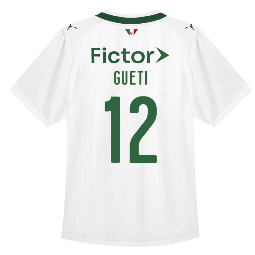 Danxen Mænd Rodrigo Gueti #12 Grøn Hvid Udebane Spillertrøjer 2026/27 Trøje T-Shirt
