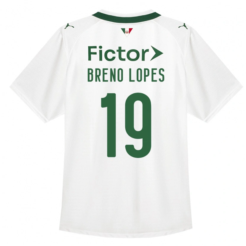 Danxen Mænd Breno Lopes #19 Grøn Hvid Udebane Spillertrøjer 2026/27 Trøje T-Shirt