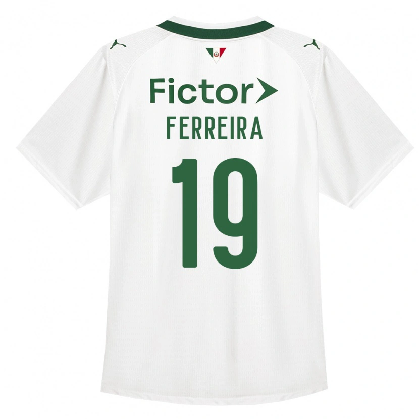 Danxen Mænd Letícia Ferreira #19 Grøn Hvid Udebane Spillertrøjer 2026/27 Trøje T-Shirt
