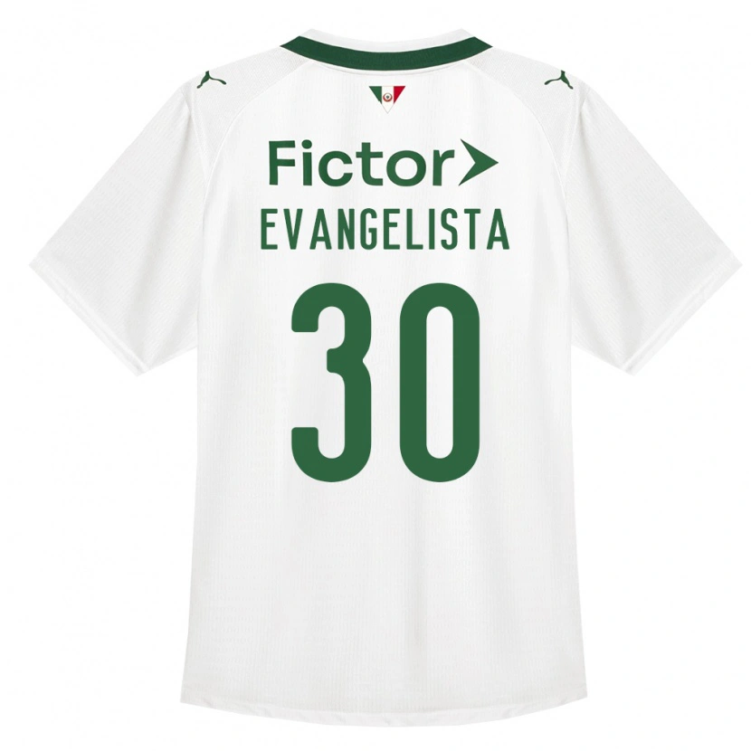 Danxen Mænd Lucas Evangelista #30 Grøn Hvid Udebane Spillertrøjer 2026/27 Trøje T-Shirt
