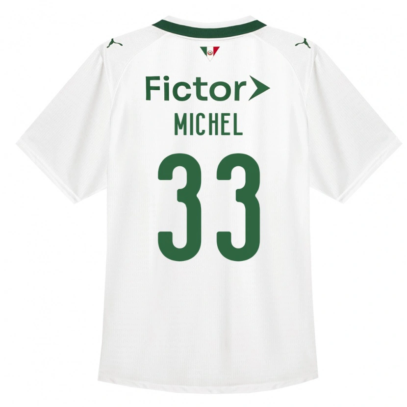 Danxen Mænd Michel #33 Grøn Hvid Udebane Spillertrøjer 2026/27 Trøje T-Shirt