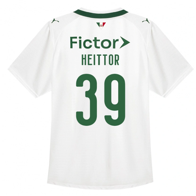 Danxen Mænd Heittor Vinicius Da Silva Nunes #39 Grøn Hvid Udebane Spillertrøjer 2026/27 Trøje T-Shirt