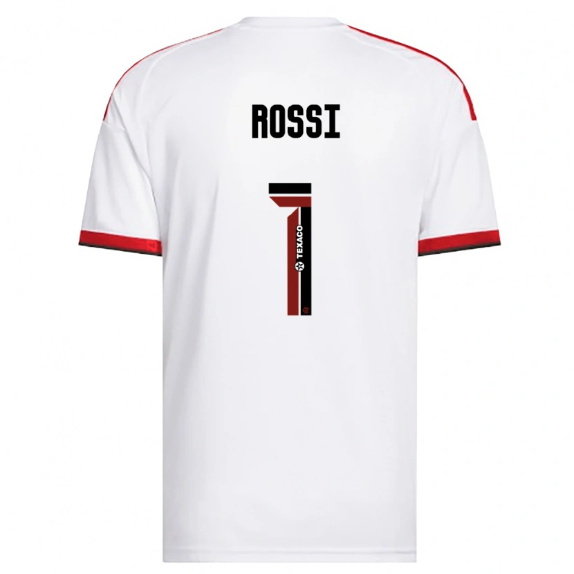 Danxen Mænd Agustín Rossi #1 Hvid Rød Sort Udebane Spillertrøjer 2026/27 Trøje T-Shirt