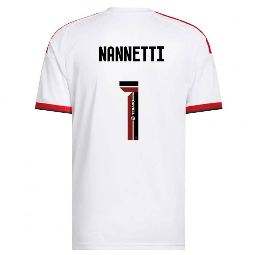 Danxen Mænd Léo Nannetti #1 Hvid Rød Sort Udebane Spillertrøjer 2026/27 Trøje T-Shirt