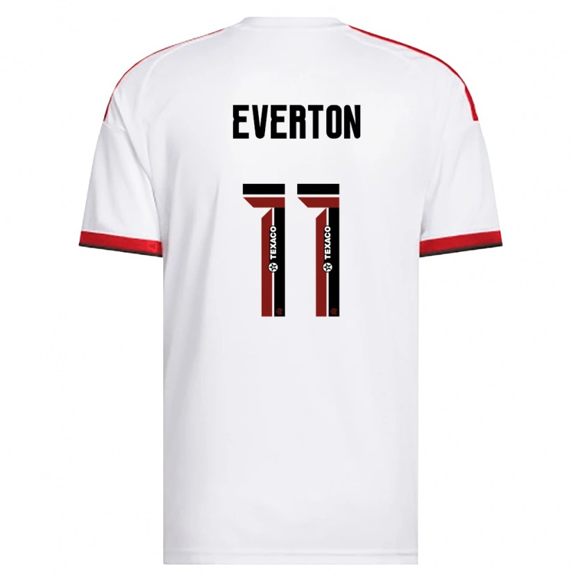 Danxen Mænd Everton Sousa Soares #11 Hvid Rød Sort Udebane Spillertrøjer 2026/27 Trøje T-Shirt