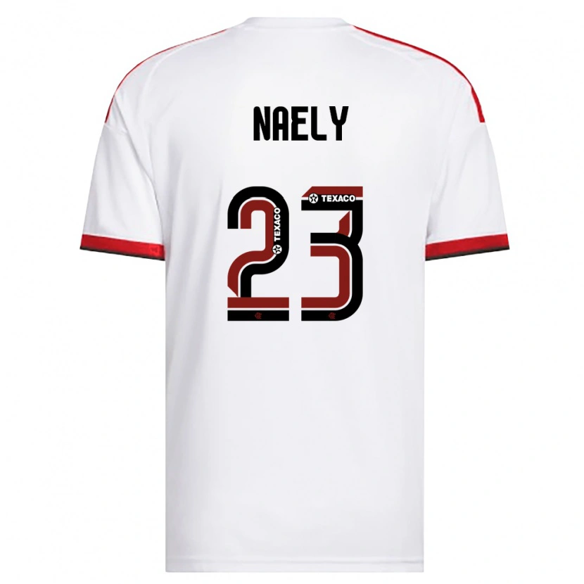 Danxen Mænd Naely #23 Hvid Rød Sort Udebane Spillertrøjer 2026/27 Trøje T-Shirt