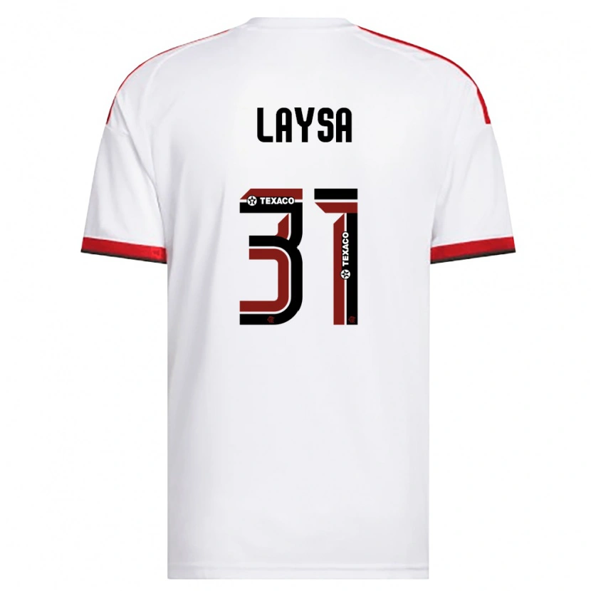 Danxen Mænd Laysa #31 Hvid Rød Sort Udebane Spillertrøjer 2026/27 Trøje T-Shirt