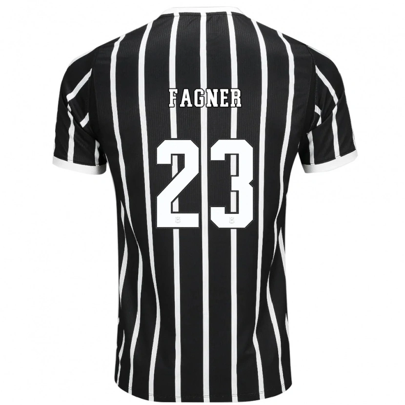 Danxen Mænd Fagner #23 Sort Hvid Rød Udebane Spillertrøjer 2026/27 Trøje T-Shirt