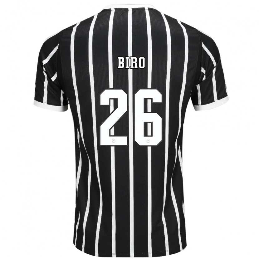 Danxen Mænd Biro #26 Sort Hvid Rød Udebane Spillertrøjer 2026/27 Trøje T-Shirt