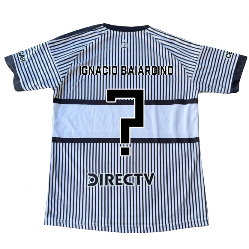 Danxen Mænd Juan Ignacio Baiardino #0 Hvid Sort Gul Udebane Spillertrøjer 2026/27 Trøje T-Shirt