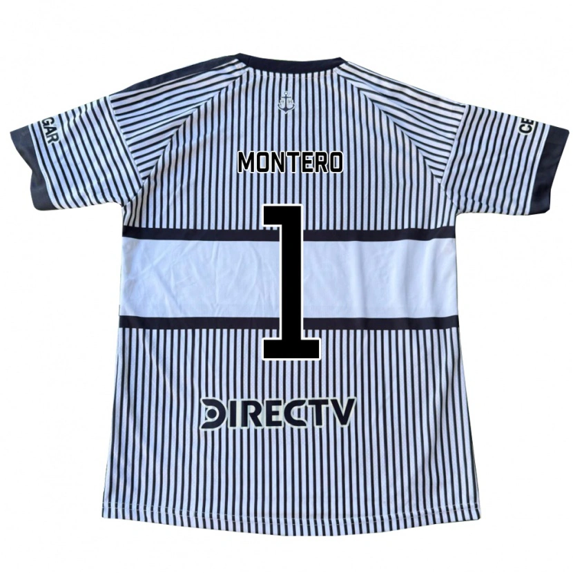 Danxen Mænd Álvaro Montero #1 Hvid Sort Gul Udebane Spillertrøjer 2026/27 Trøje T-Shirt