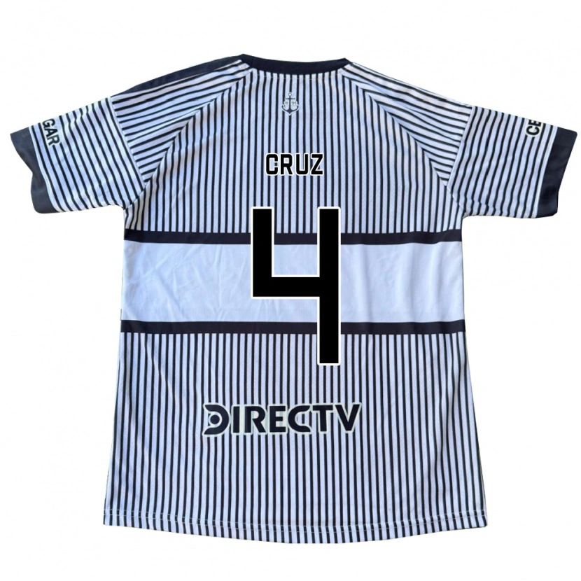 Danxen Mænd Julieta Cruz #4 Hvid Sort Gul Udebane Spillertrøjer 2026/27 Trøje T-Shirt