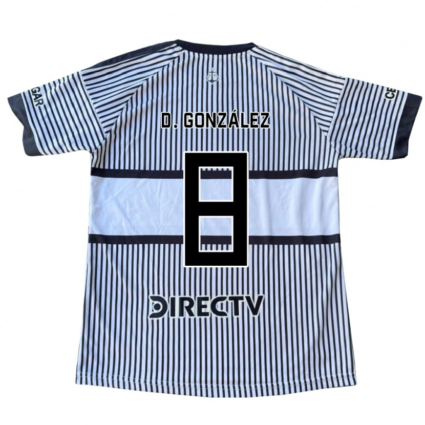 Danxen Mænd Dante González #8 Hvid Sort Gul Udebane Spillertrøjer 2026/27 Trøje T-Shirt