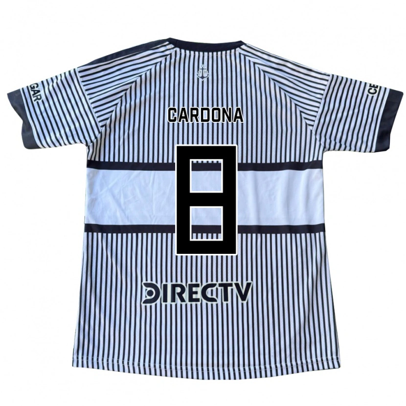 Danxen Mænd Edwin Cardona #8 Hvid Sort Gul Udebane Spillertrøjer 2026/27 Trøje T-Shirt