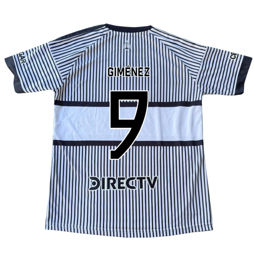 Danxen Mænd Milton Giménez #9 Hvid Sort Gul Udebane Spillertrøjer 2026/27 Trøje T-Shirt