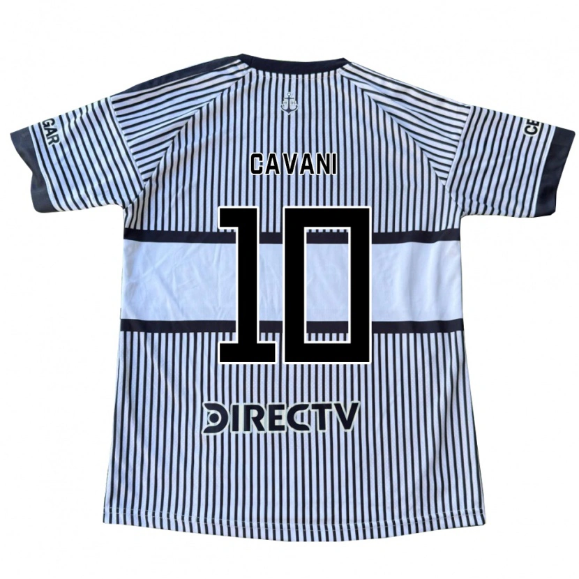 Danxen Mænd Edinson Cavani #10 Hvid Sort Gul Udebane Spillertrøjer 2026/27 Trøje T-Shirt
