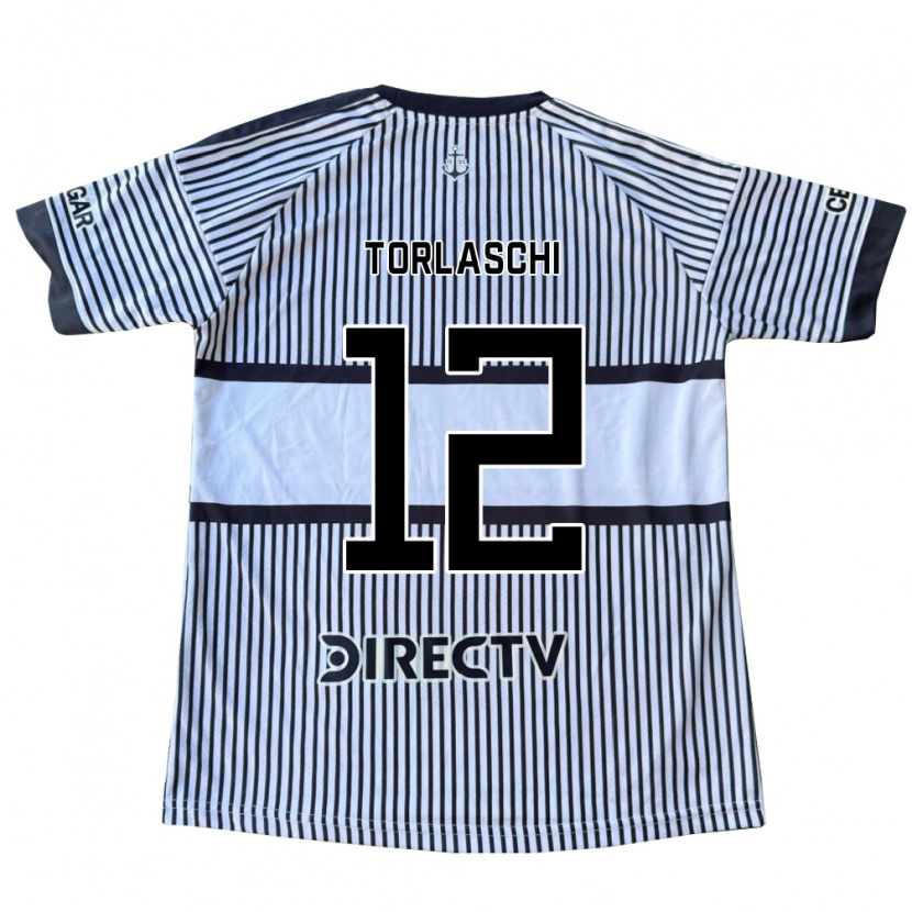 Danxen Mænd Lucas Torlaschi #12 Hvid Sort Gul Udebane Spillertrøjer 2026/27 Trøje T-Shirt