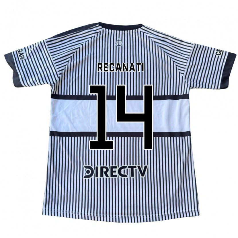 Danxen Mænd Bianca Recanati #14 Hvid Sort Gul Udebane Spillertrøjer 2026/27 Trøje T-Shirt
