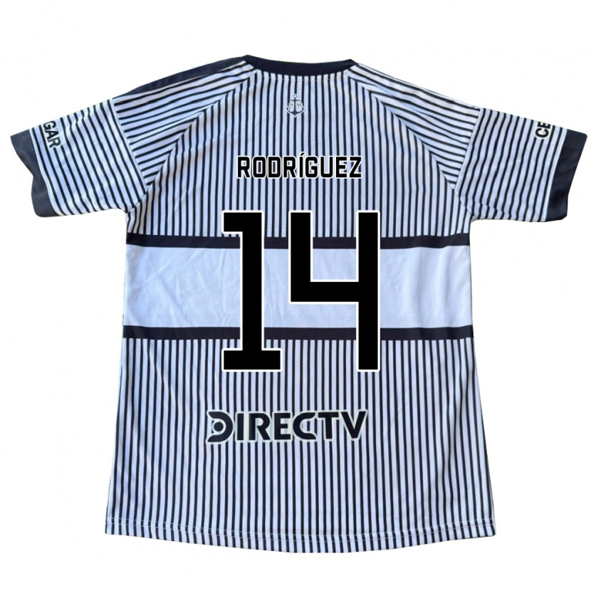 Danxen Mænd Isaías Rodríguez #14 Hvid Sort Gul Udebane Spillertrøjer 2026/27 Trøje T-Shirt