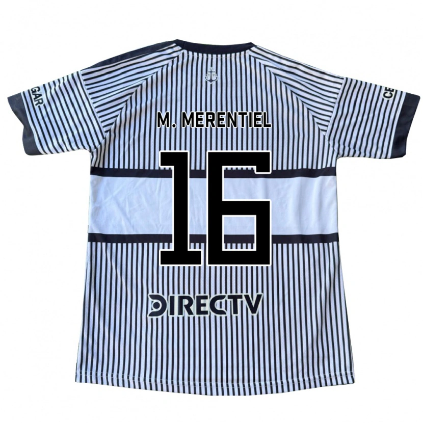 Danxen Mænd Miguel Merentiel #16 Hvid Sort Gul Udebane Spillertrøjer 2026/27 Trøje T-Shirt