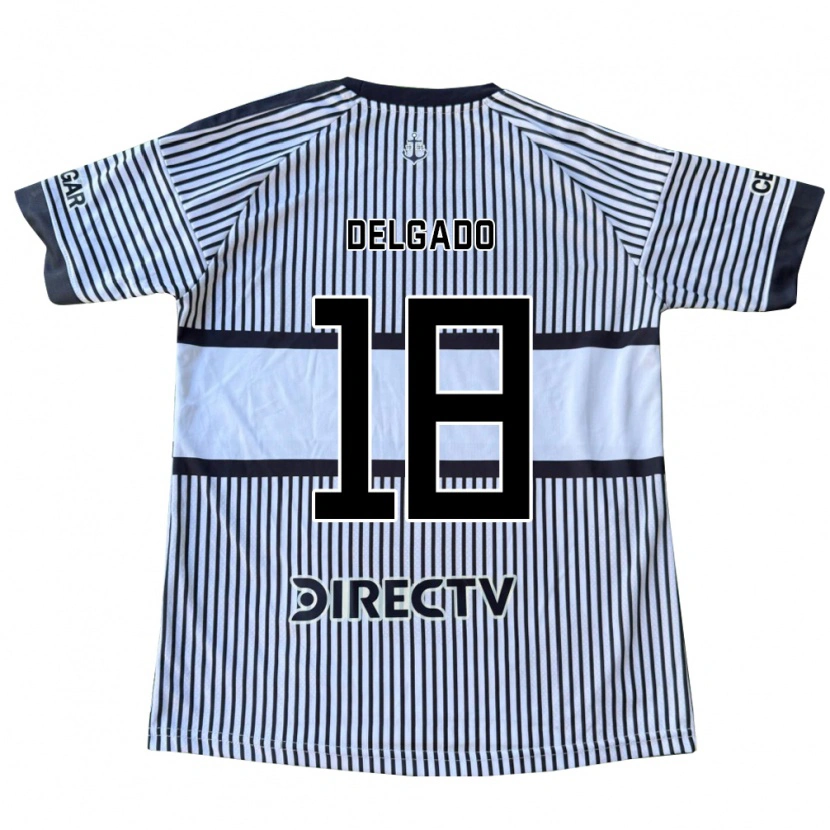 Danxen Mænd Milton Delgado #18 Hvid Sort Gul Udebane Spillertrøjer 2026/27 Trøje T-Shirt