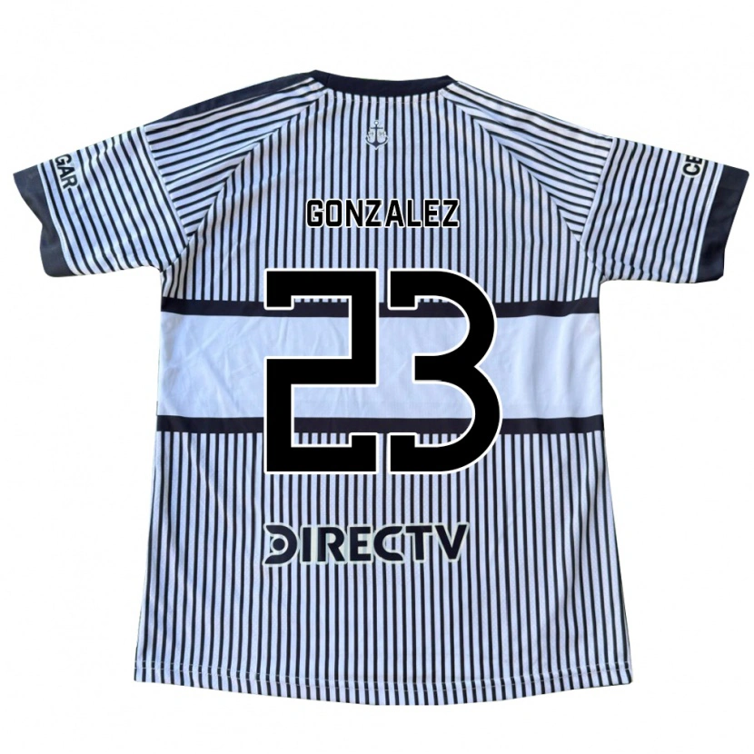 Danxen Mænd Diego Gonzalez #23 Hvid Sort Gul Udebane Spillertrøjer 2026/27 Trøje T-Shirt