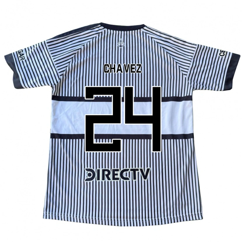 Danxen Mænd Gabriela Chavez #24 Hvid Sort Gul Udebane Spillertrøjer 2026/27 Trøje T-Shirt