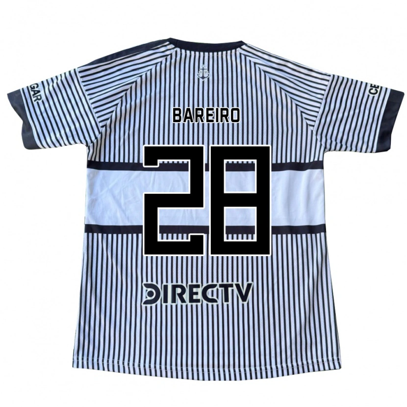 Danxen Mænd Adam Bareiro #28 Hvid Sort Gul Udebane Spillertrøjer 2026/27 Trøje T-Shirt