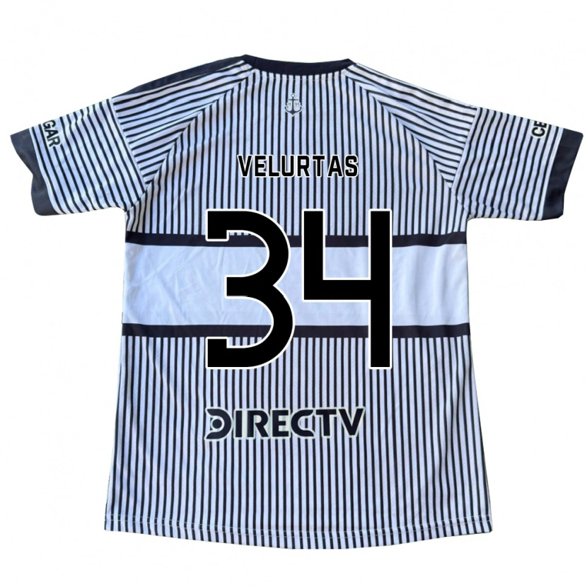 Danxen Mænd Pedro Velurtas #34 Hvid Sort Gul Udebane Spillertrøjer 2026/27 Trøje T-Shirt