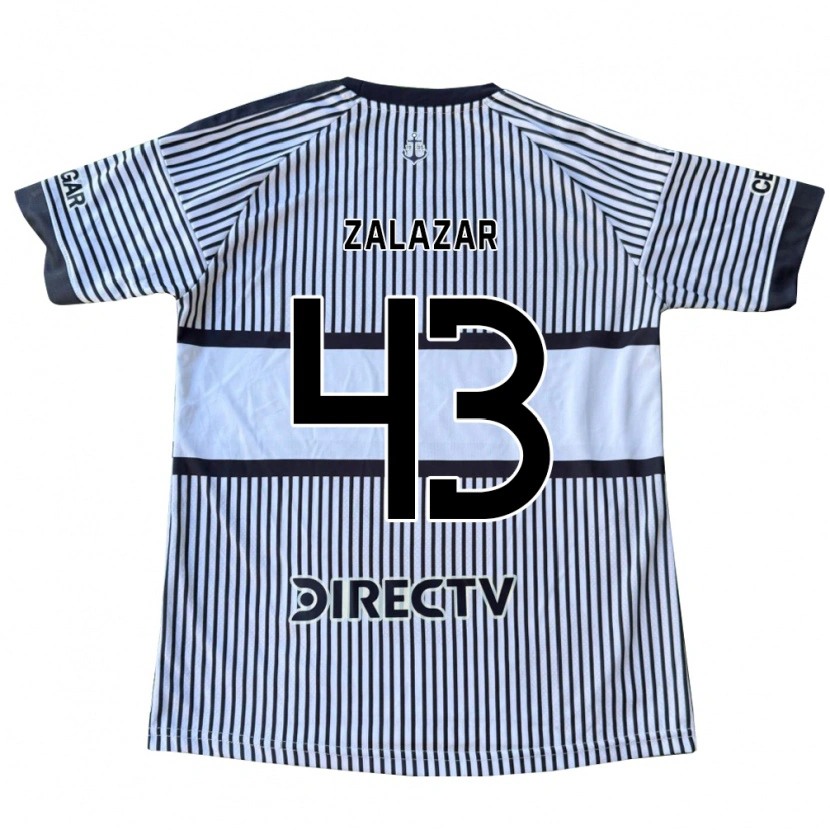 Danxen Mænd Maximiliano Zalazar #43 Hvid Sort Gul Udebane Spillertrøjer 2026/27 Trøje T-Shirt
