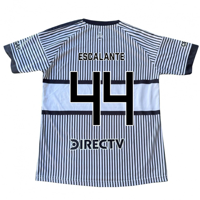 Danxen Mænd Israel Escalante #44 Hvid Sort Gul Udebane Spillertrøjer 2026/27 Trøje T-Shirt