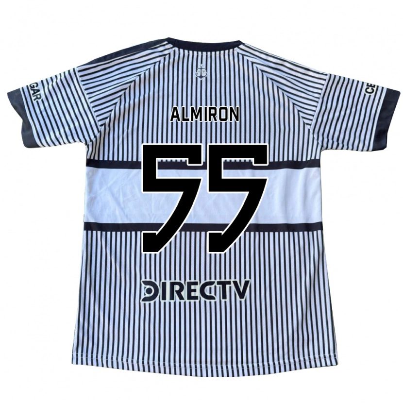 Danxen Mænd Ezequiel Almiron #55 Hvid Sort Gul Udebane Spillertrøjer 2026/27 Trøje T-Shirt
