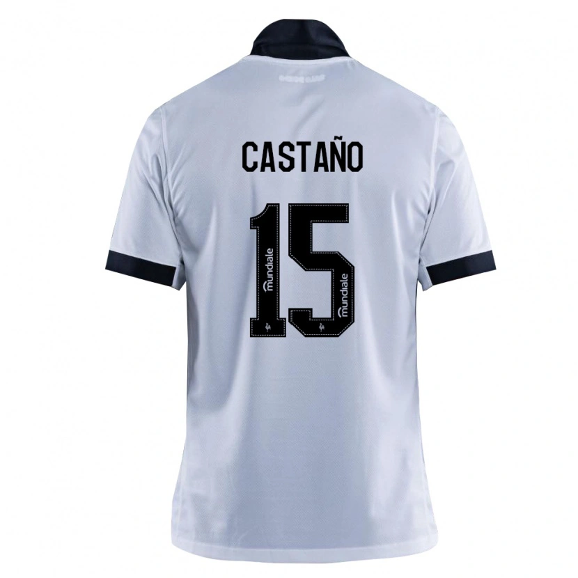 Danxen Mænd Kevin Castaño #15 Sort Hvid Udebane Spillertrøjer 2026/27 Trøje T-Shirt