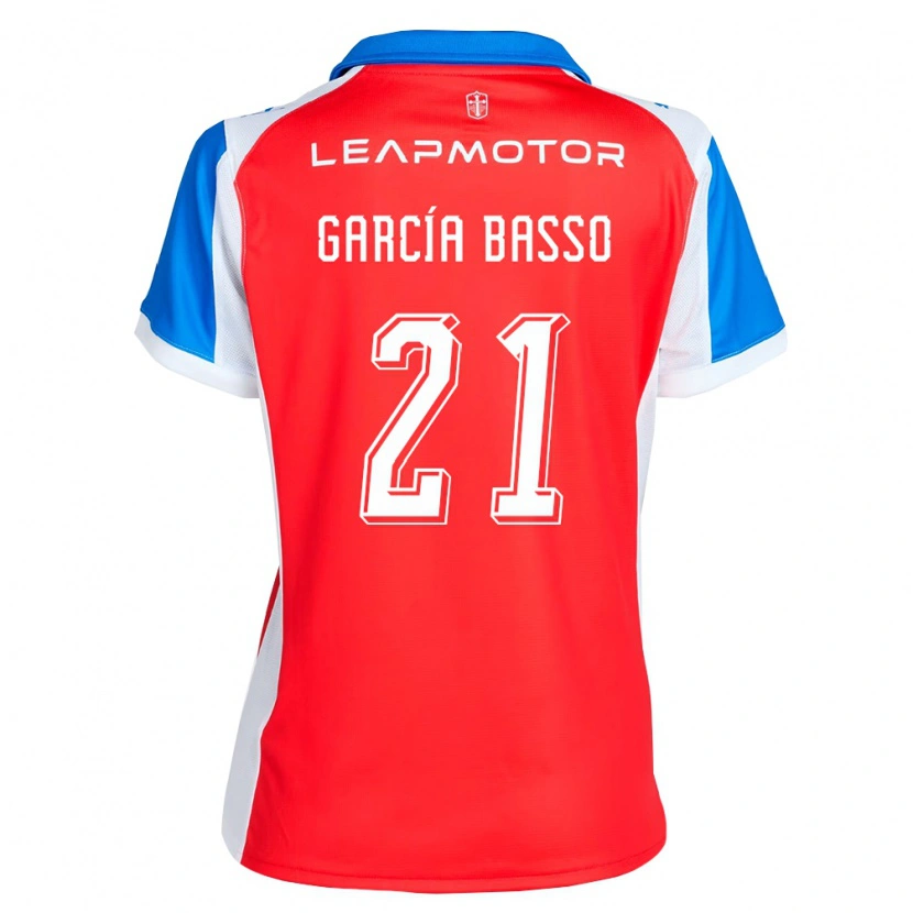 Danxen Mænd Agustín García Basso #21 Rød Blå Udebane Spillertrøjer 2026/27 Trøje T-Shirt