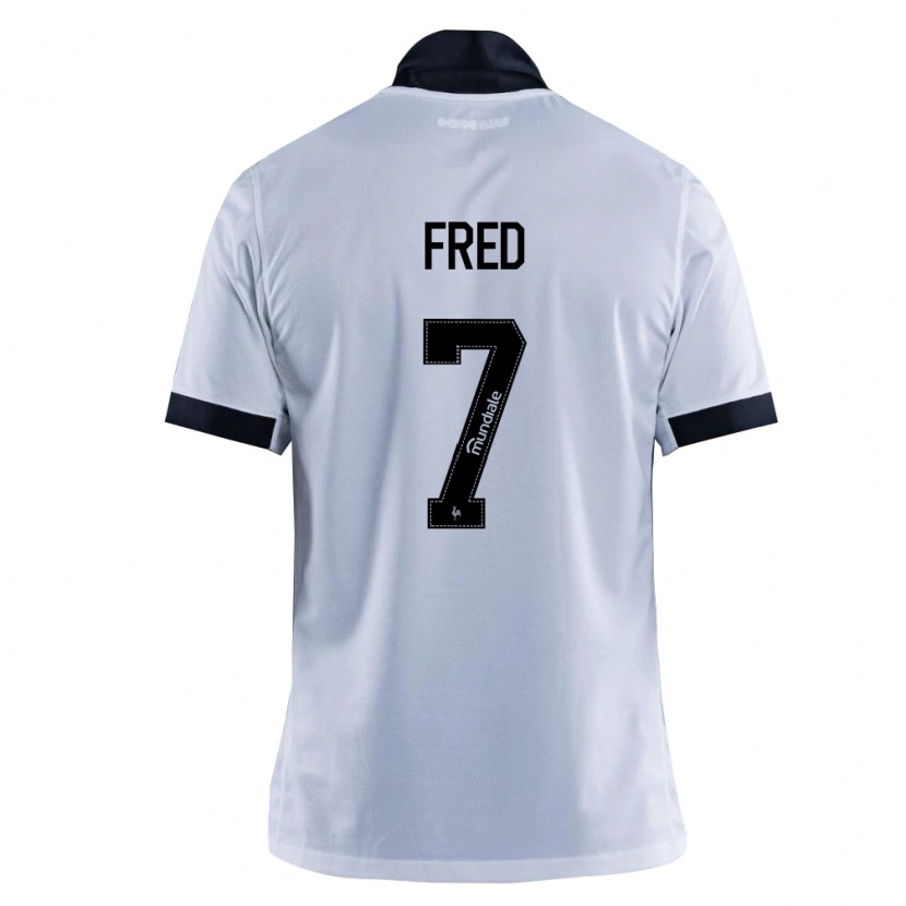 Danxen Mænd Frederico Rodrigues De Paula Santos #7 Sort Hvid Udebane Spillertrøjer 2026/27 Trøje T-Shirt