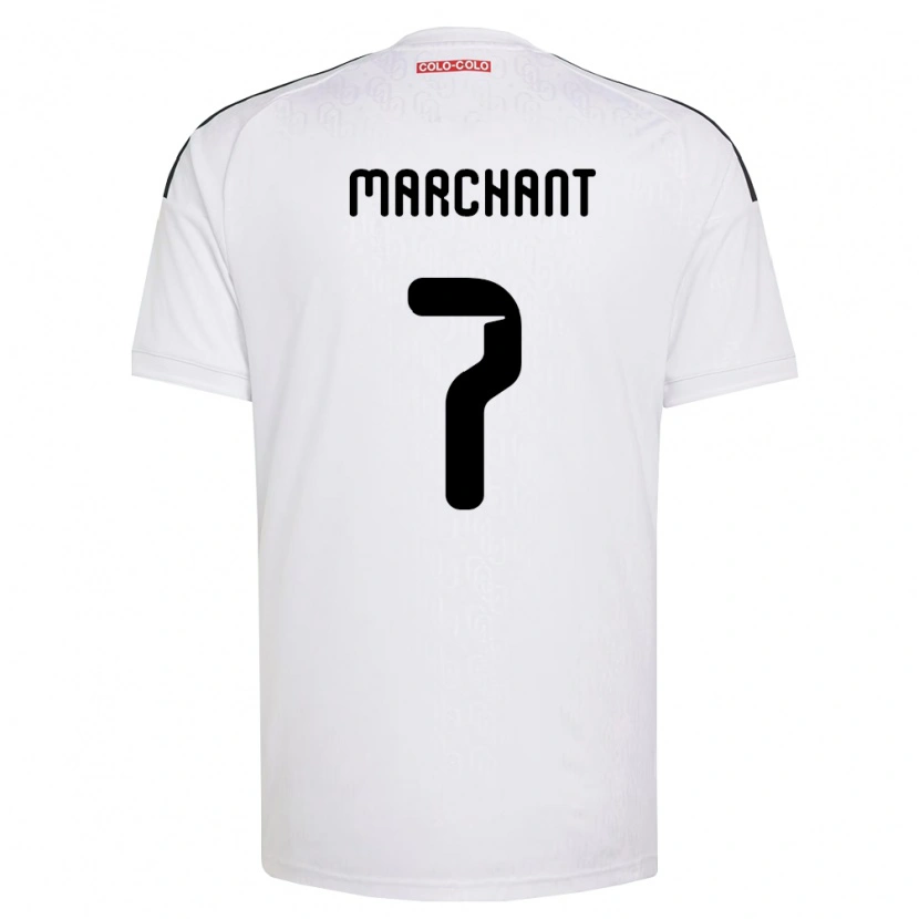 Danxen Kvinder Francisco Marchant #7 Hvid Sort Hjemmebane Spillertrøjer 2026/27 Trøje T-Shirt