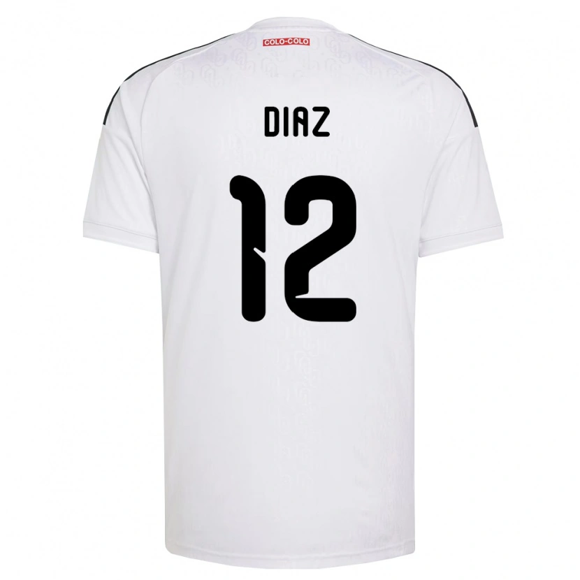 Danxen Kvinder Javiera Díaz #12 Hvid Sort Hjemmebane Spillertrøjer 2026/27 Trøje T-Shirt